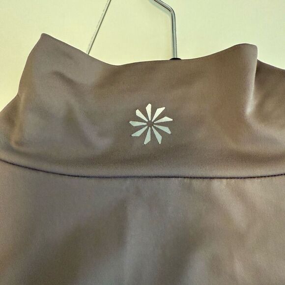 Athleta Mushroom Half Zip Long Sleeve Top Size XL Athletic, Gym, Hiking, Layers - Picture 5 of 13